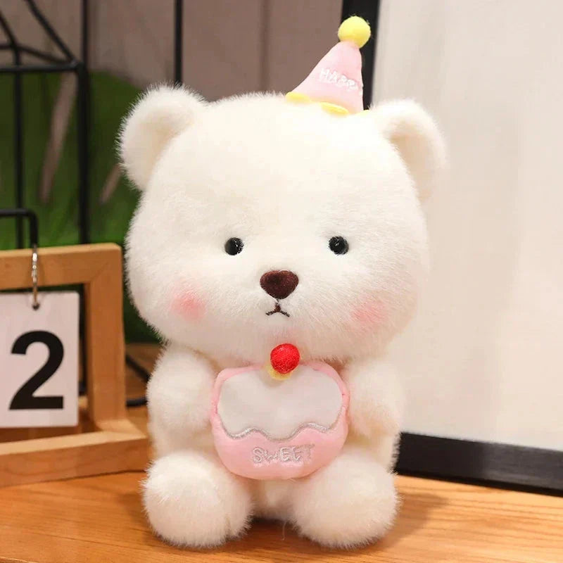 Maliben | Capybara & Bear Happy Birthday Cake Plushies