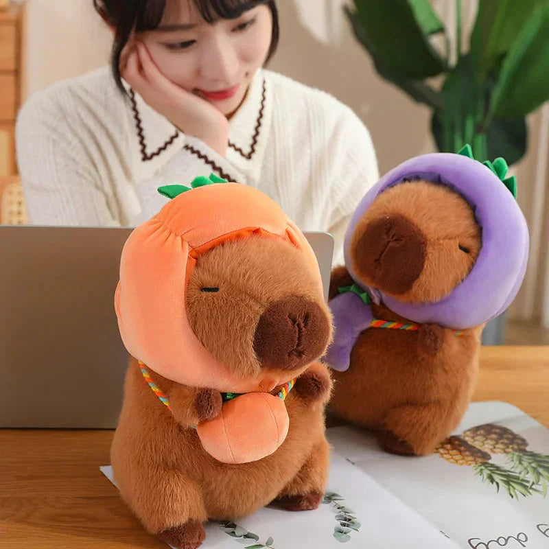 Maliben | Capybara With Vegetable Hats Plushie