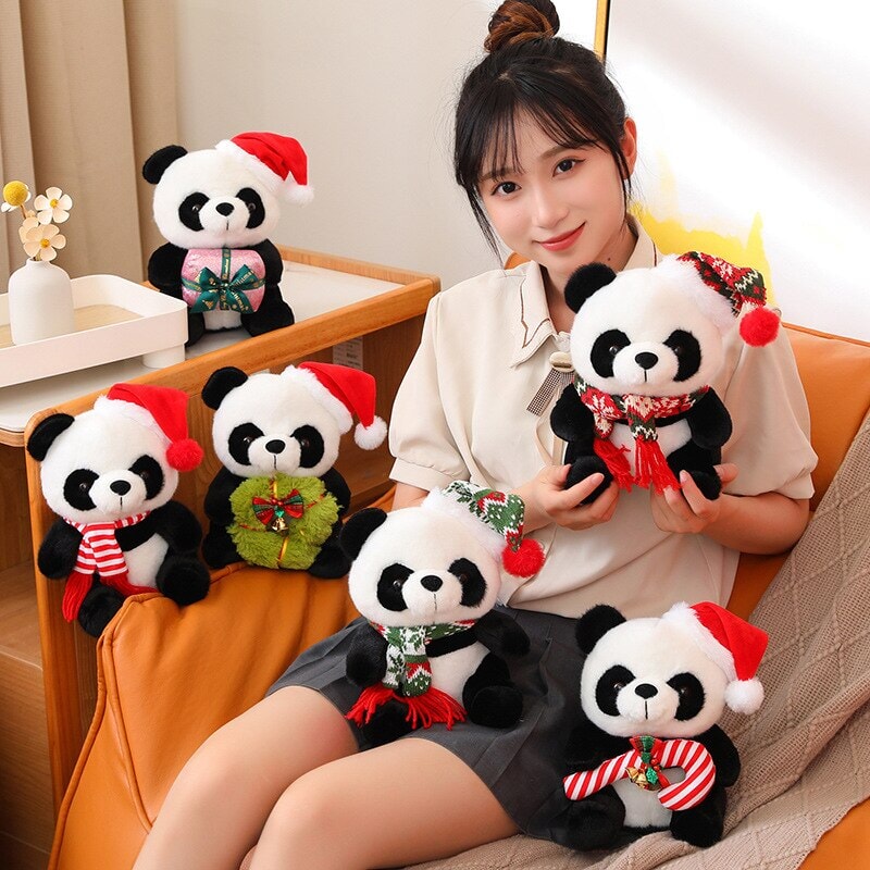 Maliben | Christmas Santa Panda Plushies