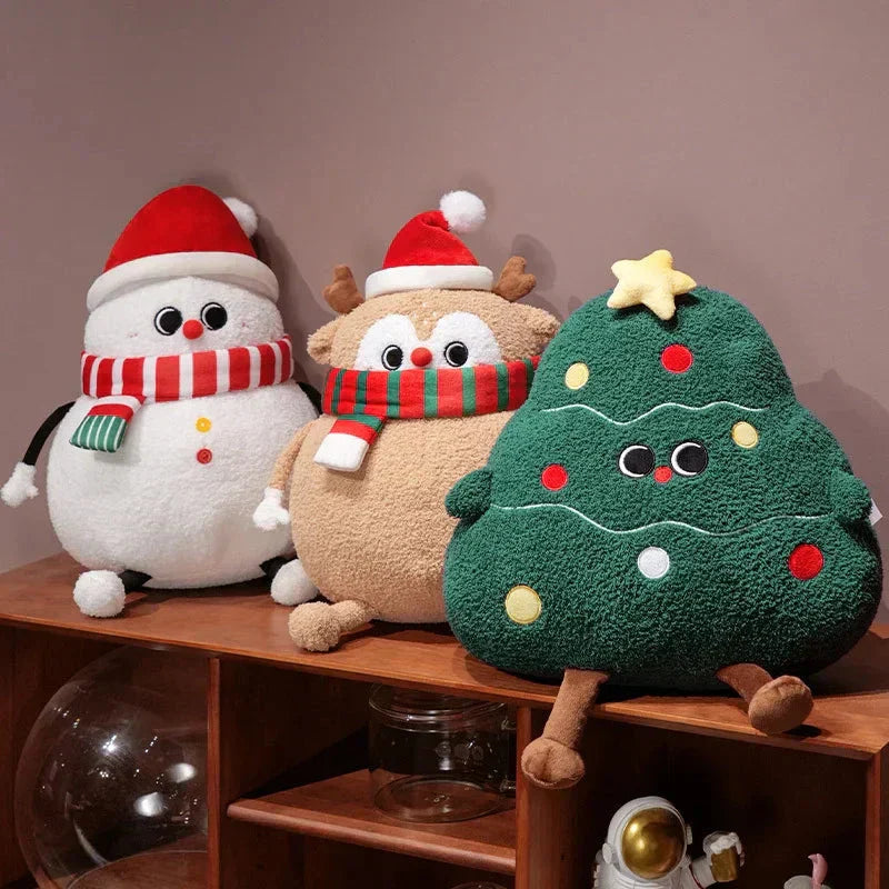 Maliben | Chubby Christmas Tree Reindeer Santa Snowman Plushies