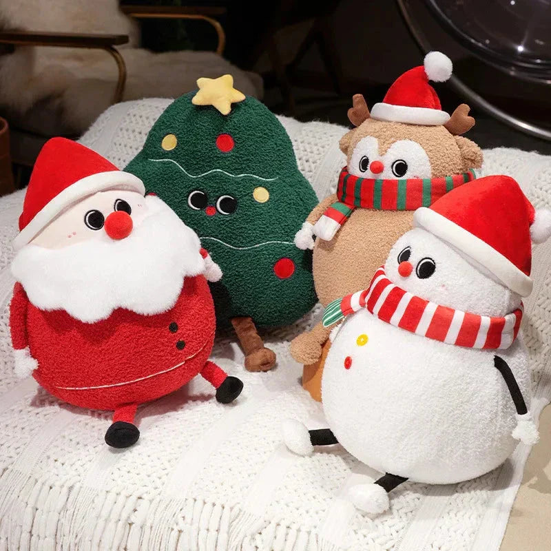 Maliben | Chubby Christmas Tree Reindeer Santa Snowman Plushies