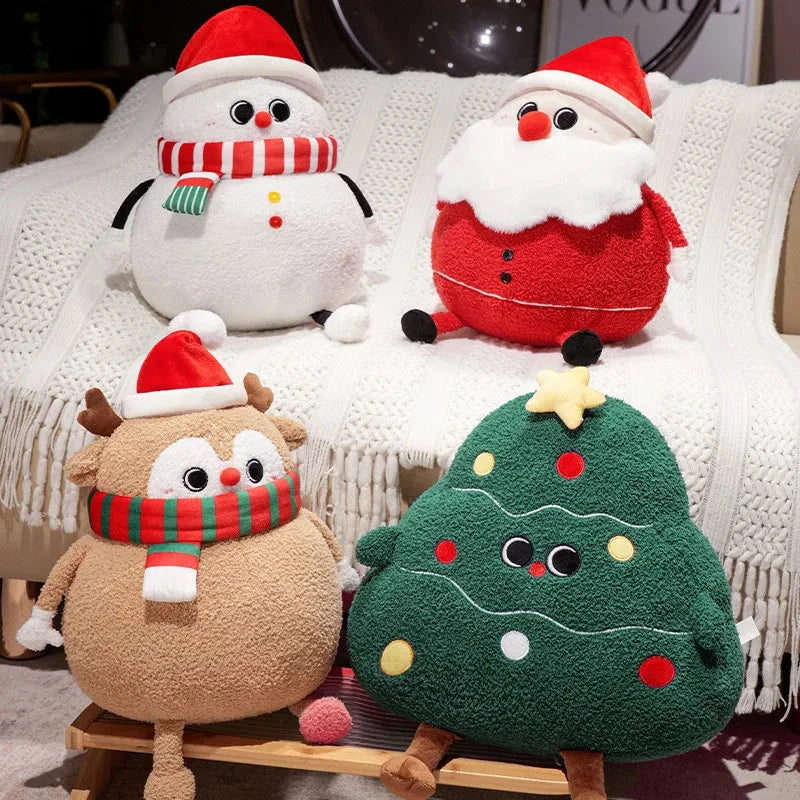 Maliben | Chubby Christmas Tree Reindeer Santa Snowman Plushies