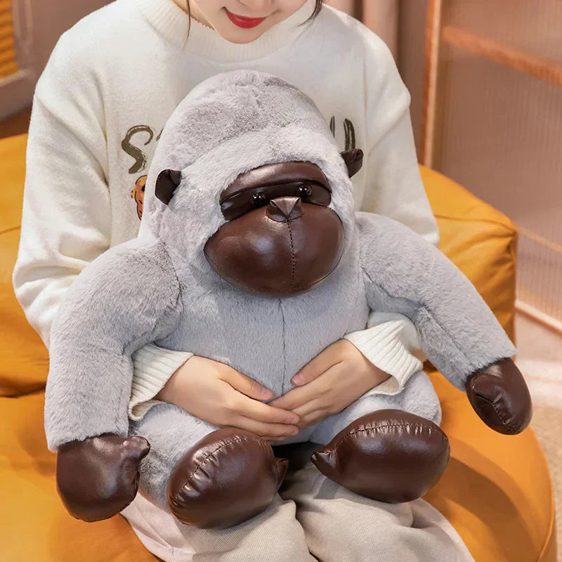 Maliben | Chunky Black Silver Gorilla Ape Plushies