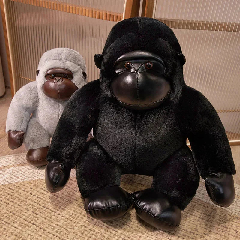Maliben | Chunky Black Silver Gorilla Ape Plushies