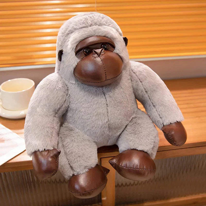 Maliben | Chunky Black Silver Gorilla Ape Plushies