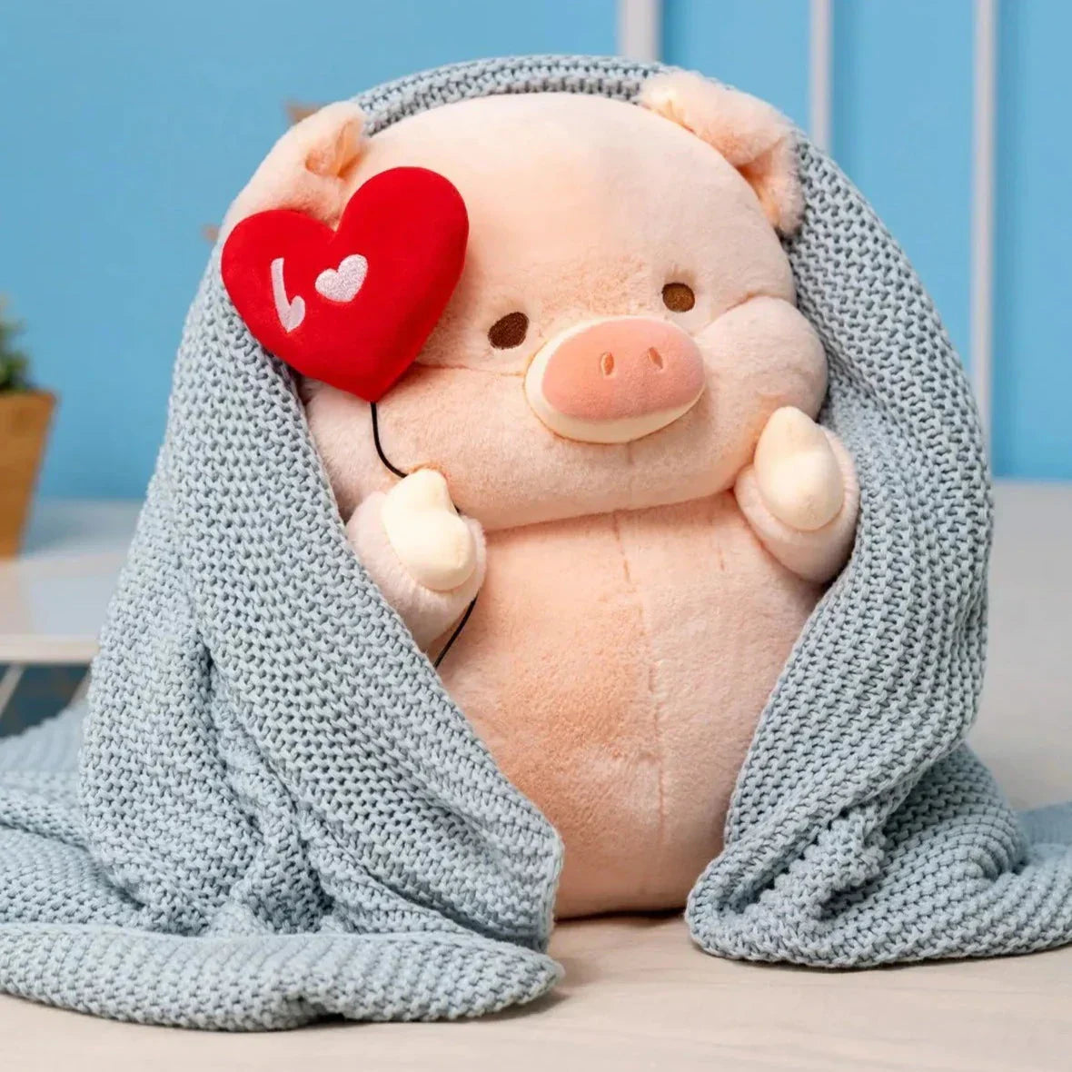 Maliben | Chunky Love Heart Piggy Plushie