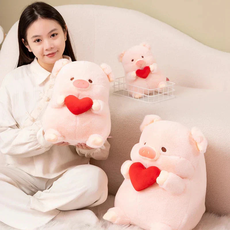 Maliben | Chunky Love Heart Piggy Plushie