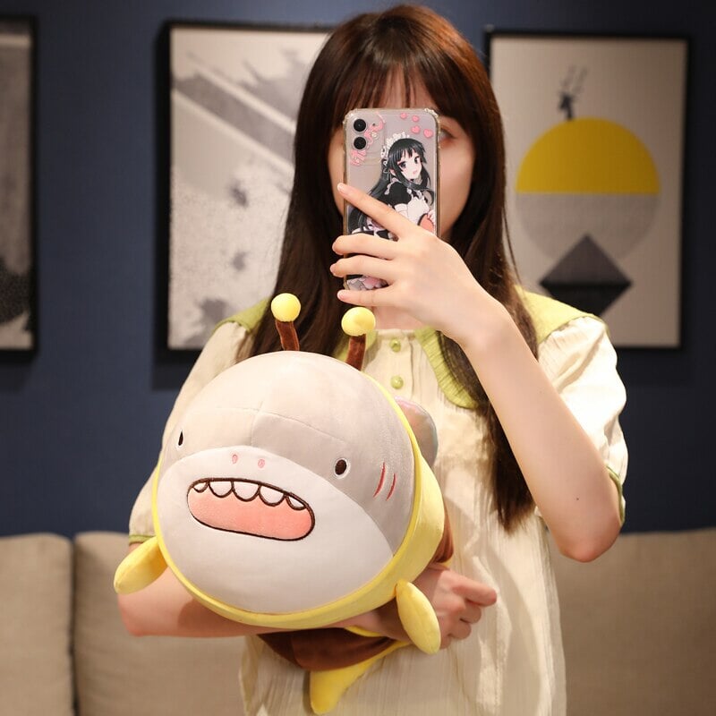 Maliben | Cute Chonky Half Shark Half Bee Plushie