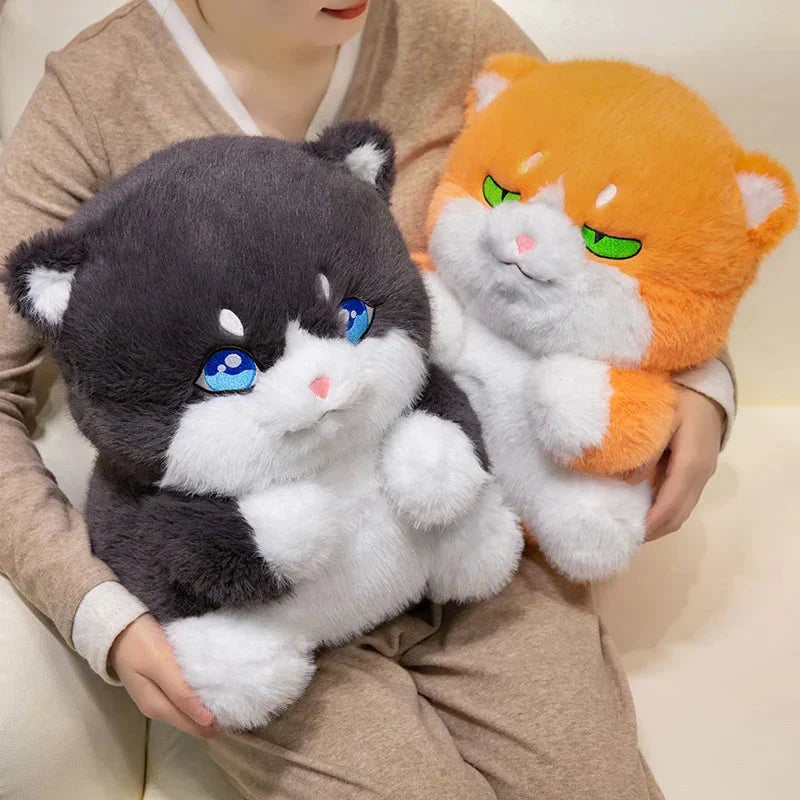 Maliben | Cute Chubby Gray Ginger Cat Plushies