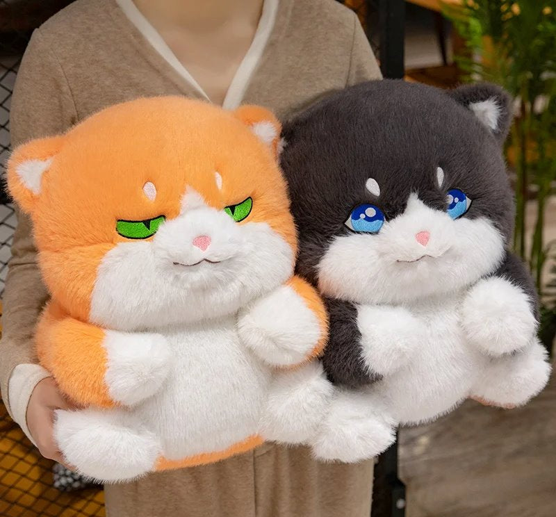 Maliben | Cute Chubby Gray Ginger Cat Plushies