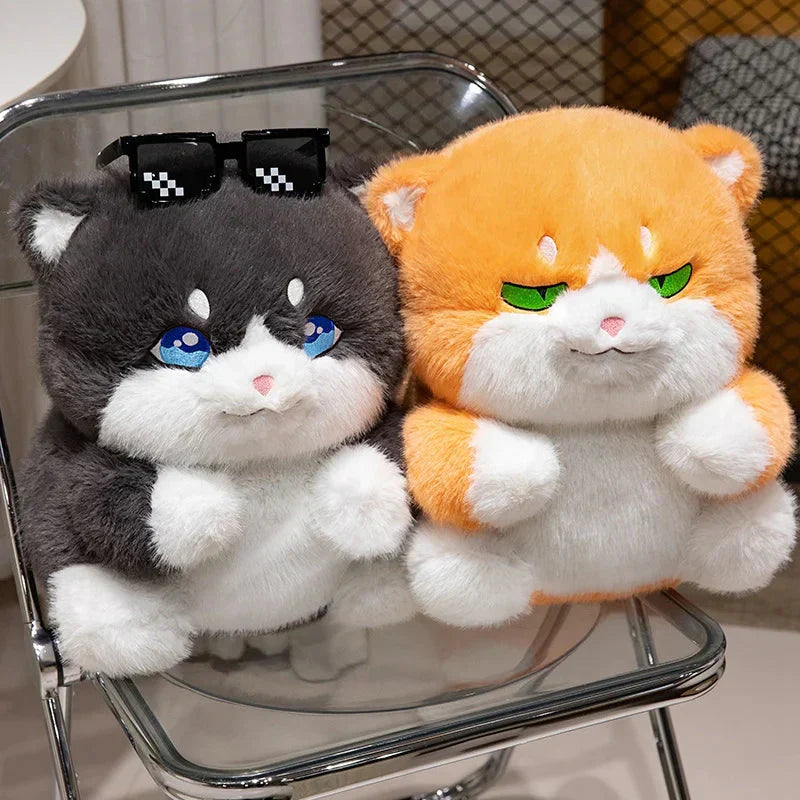 Maliben | Cute Chubby Gray Ginger Cat Plushies