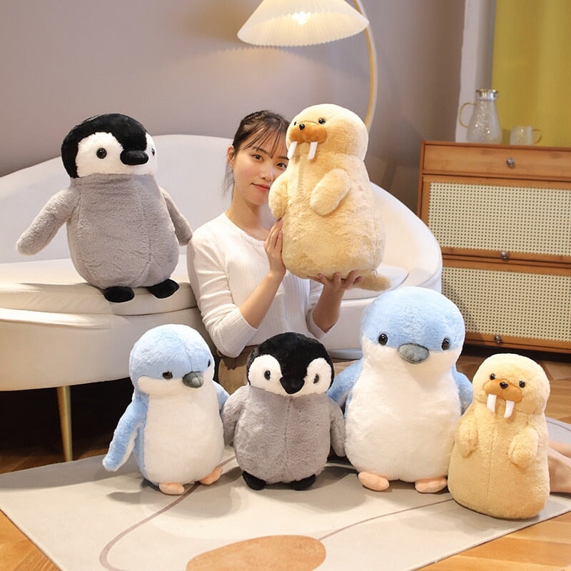 Maliben | Cute Fluffy Penguin Walrus Plushies