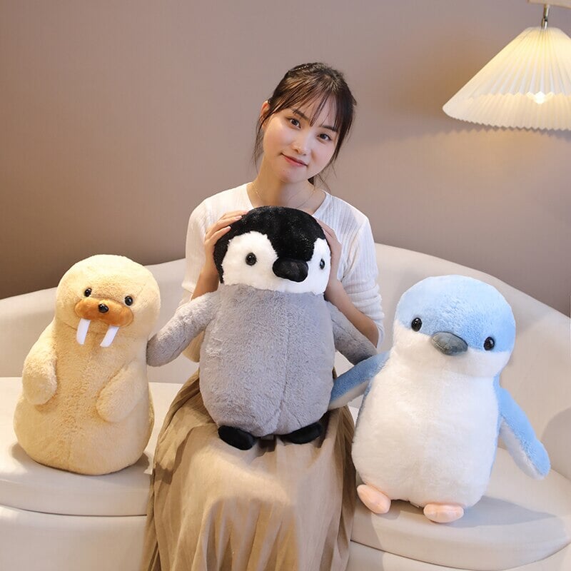 Maliben | Cute Fluffy Penguin Walrus Plushies