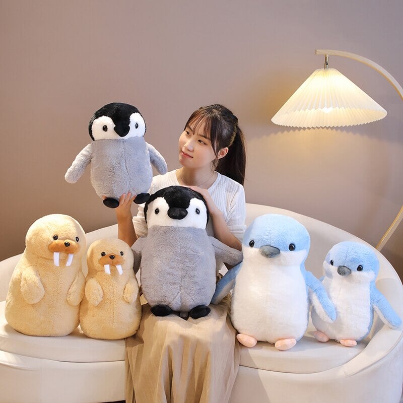 Maliben | Cute Fluffy Penguin Walrus Plushies