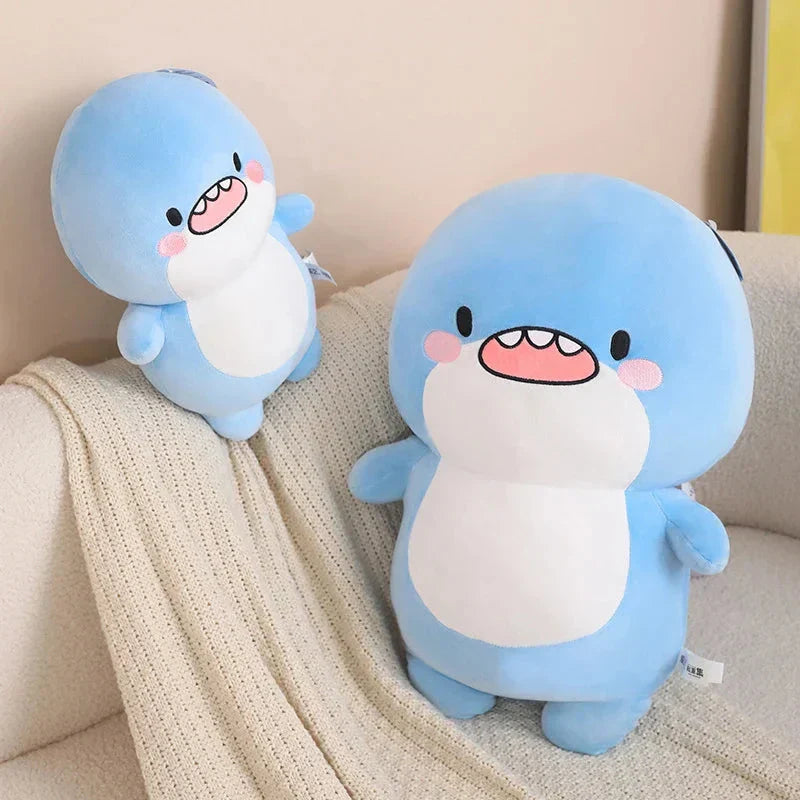 Maliben | Fatty Blue Cartoon Shark Plush