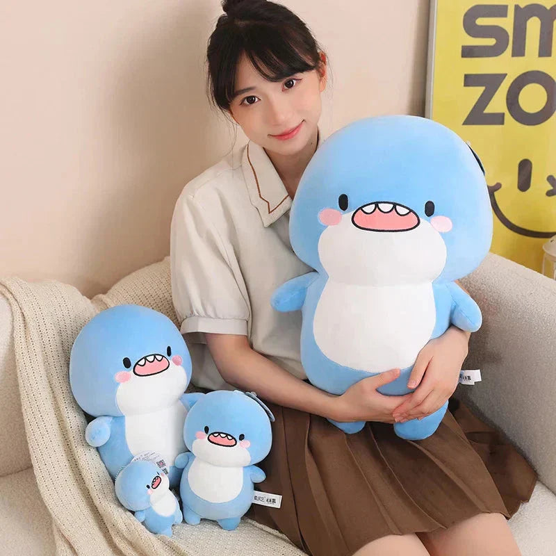 Maliben | Fatty Blue Cartoon Shark Plush
