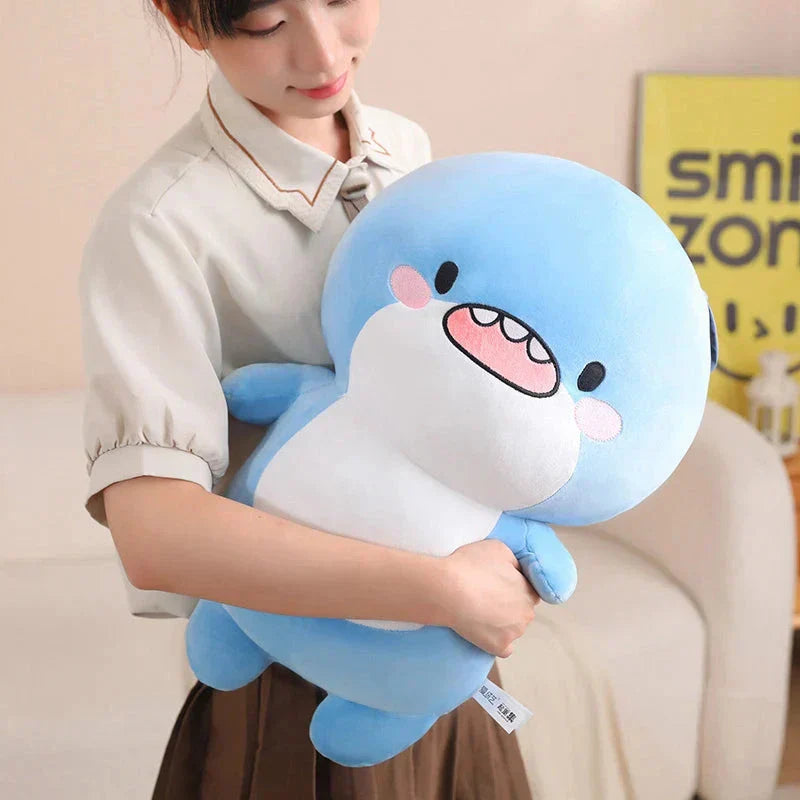 Maliben | Fatty Blue Cartoon Shark Plush