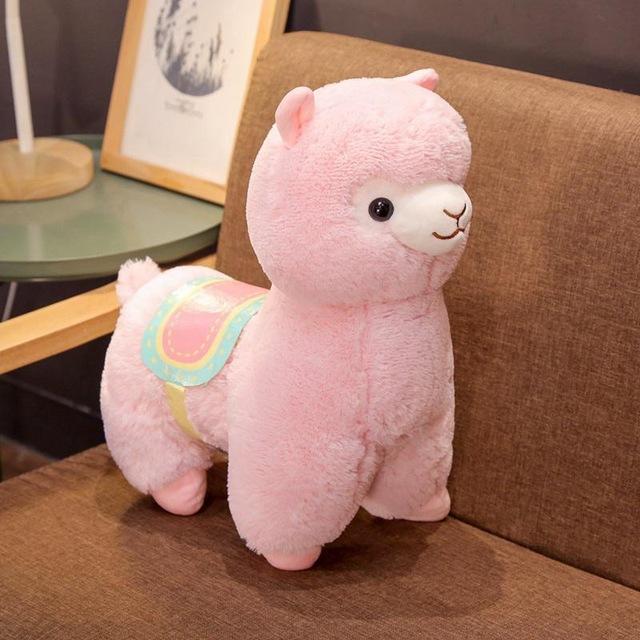Maliben | Kawaii Pink Purple White Fluffy Alpaca Plushie Collection