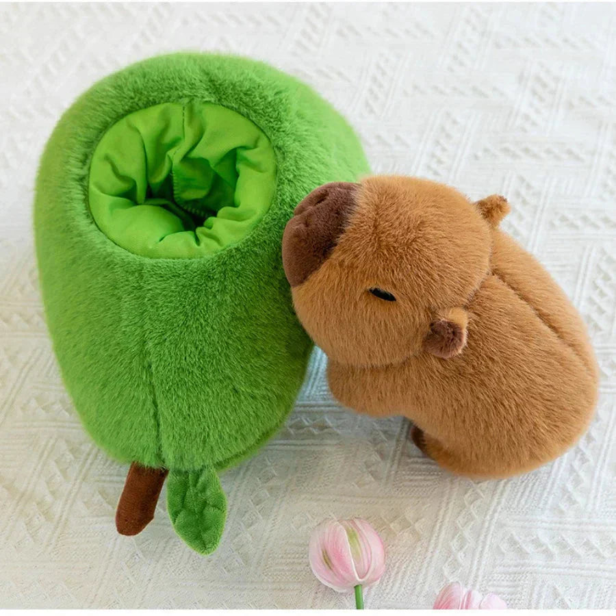 Maliben | Fluffy Avocado Capybara Plushie