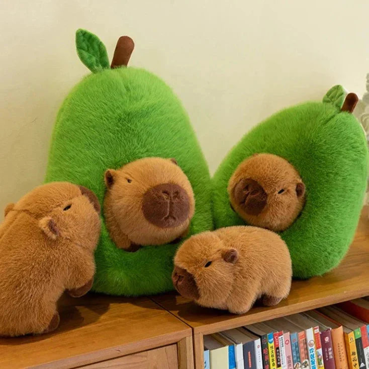 Maliben | Fluffy Avocado Capybara Plushie