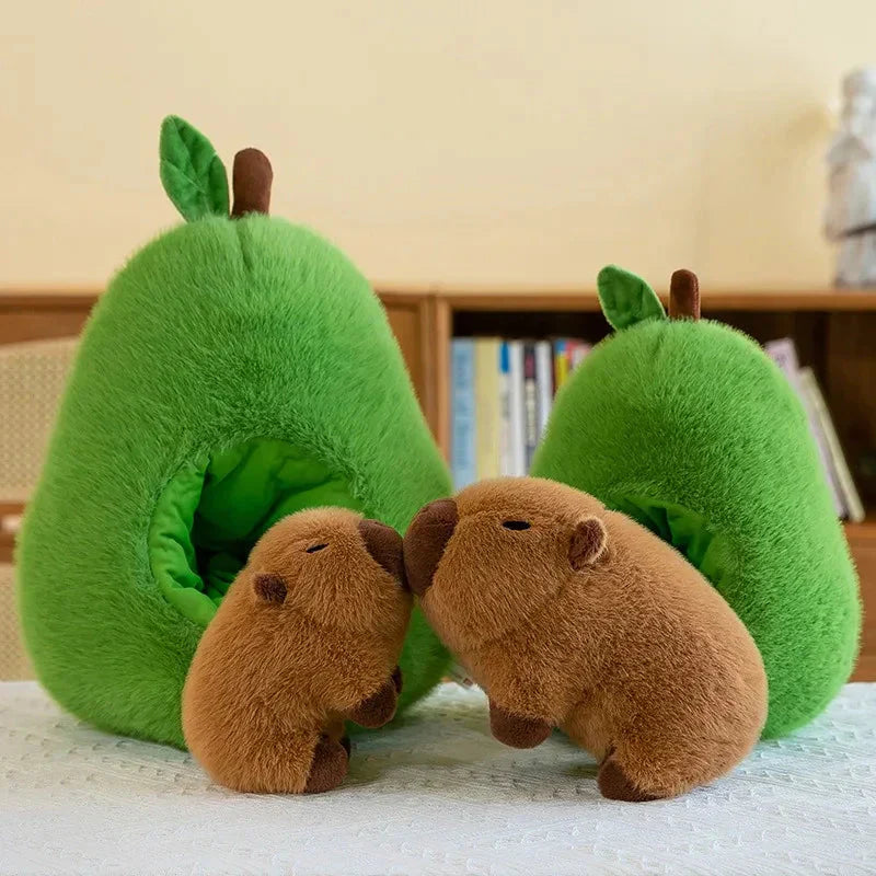 Maliben | Fluffy Avocado Capybara Plushie