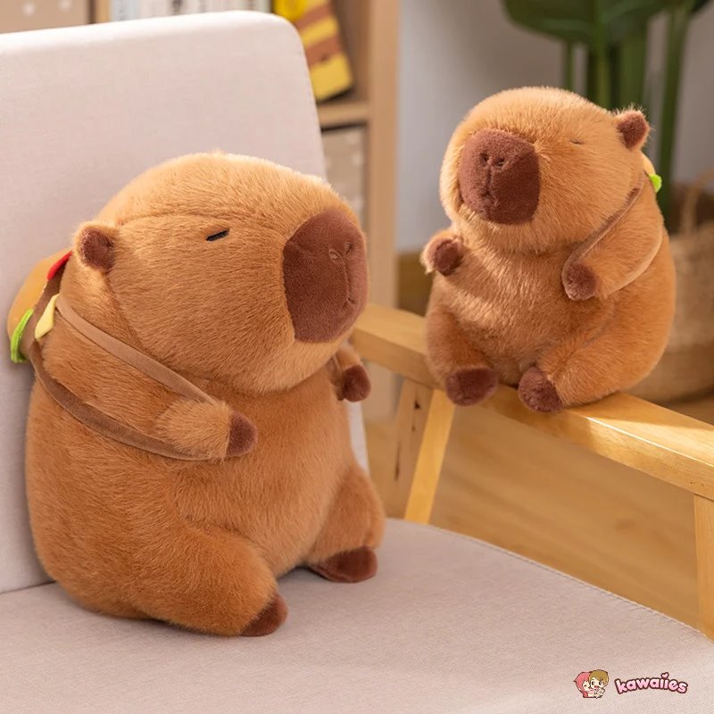 Maliben | Fluffy Capybara Burger Bag Plushies