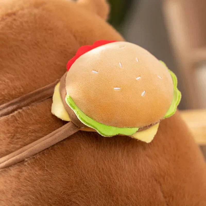 Maliben | Fluffy Capybara Burger Bag Plushies