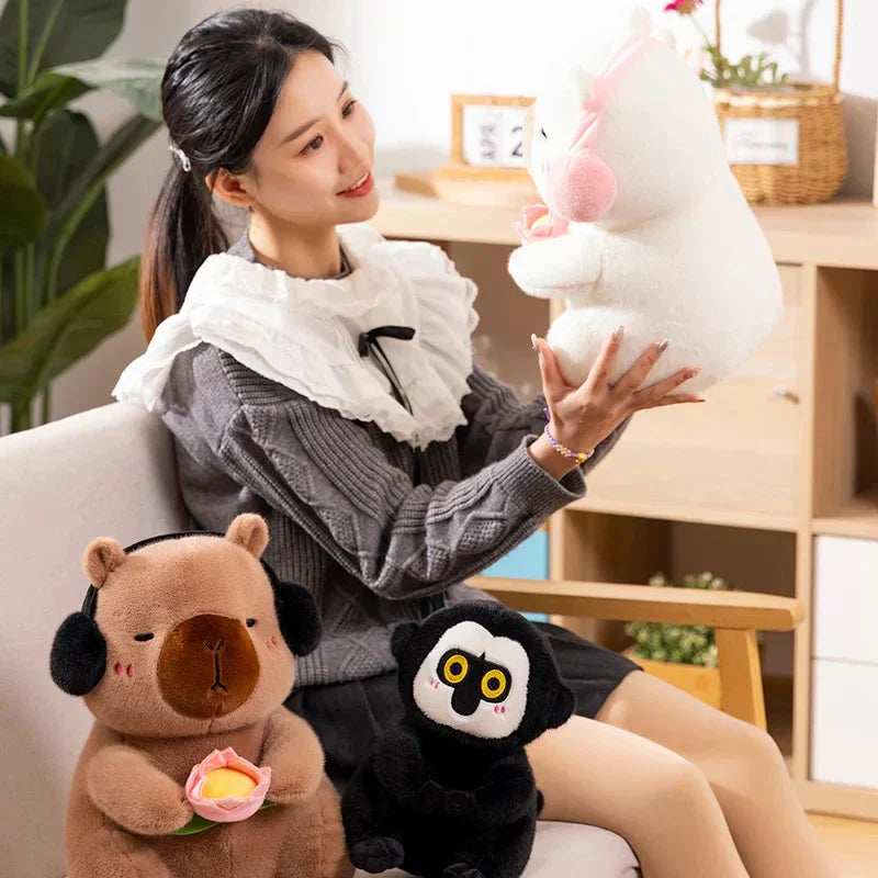 Maliben | Fluffy Capybara & Monkey Plushie Pals