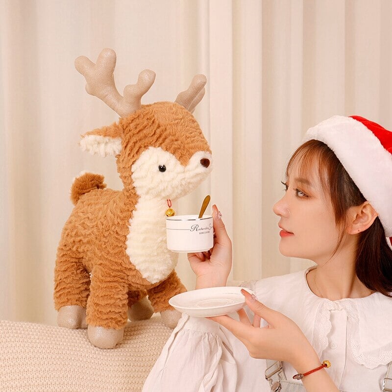 Maliben | Fluffy Christmas Tree Reindeer Plushie