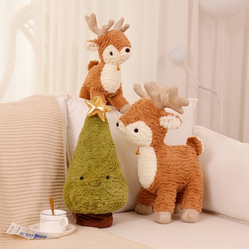 Maliben | Fluffy Christmas Tree Reindeer Plushie