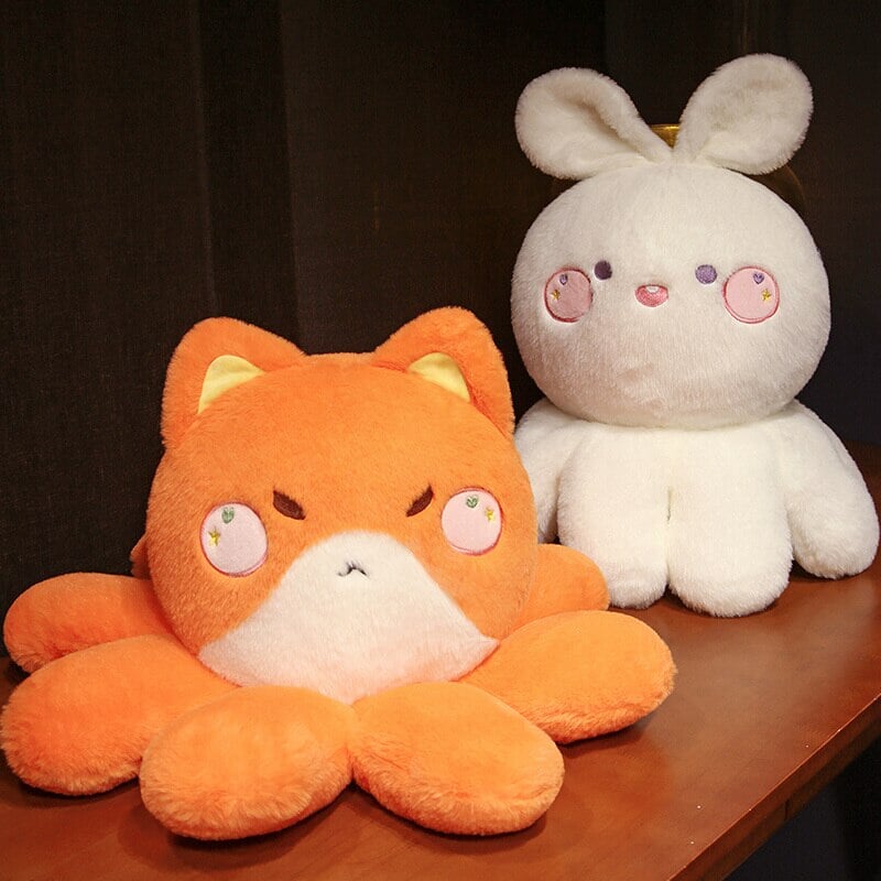 Maliben | Fluffy Octo-Animal Fox Cat Bunny Bear Plushies