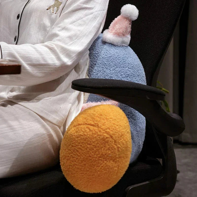 Maliben | Fluffy Penguin Backrest Cushion Pillow Seat