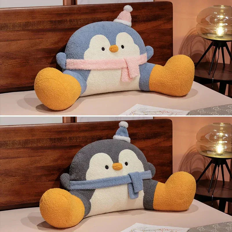 Maliben | Fluffy Penguin Backrest Cushion Pillow Seat