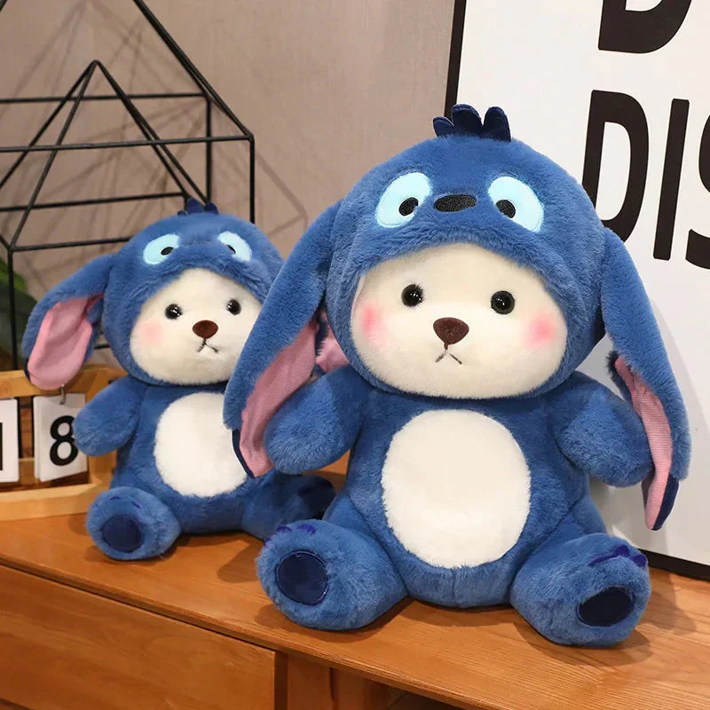Maliben | Fluffy White Bear Donkey Outfit Plushie