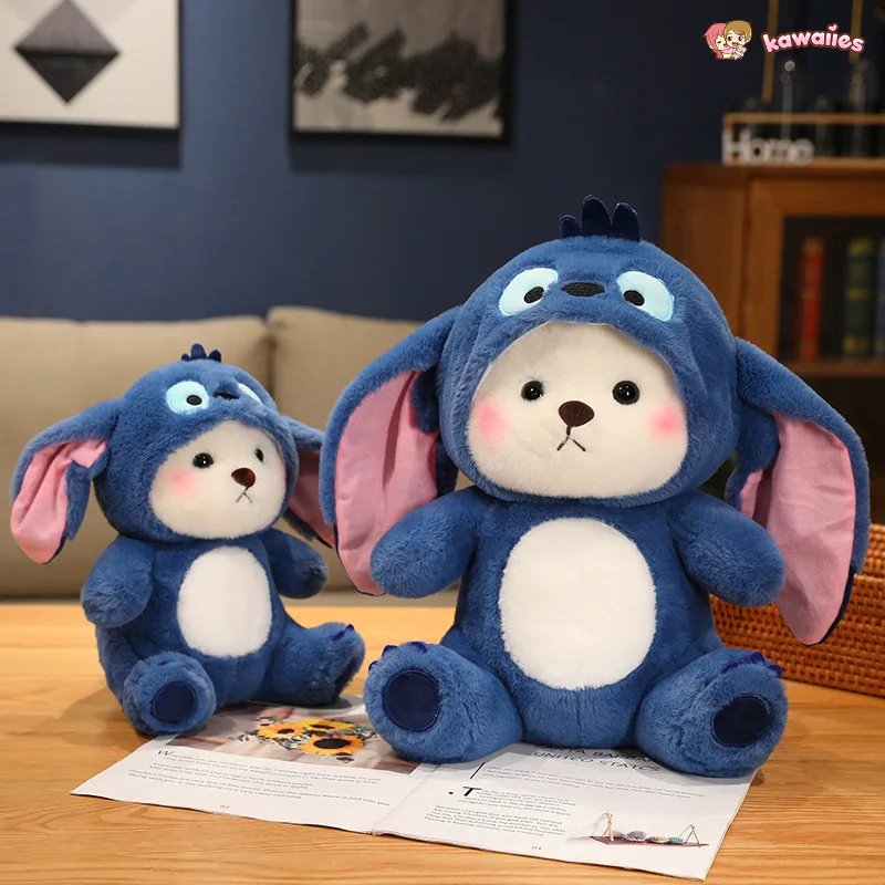 Maliben | Fluffy White Bear Donkey Outfit Plushie