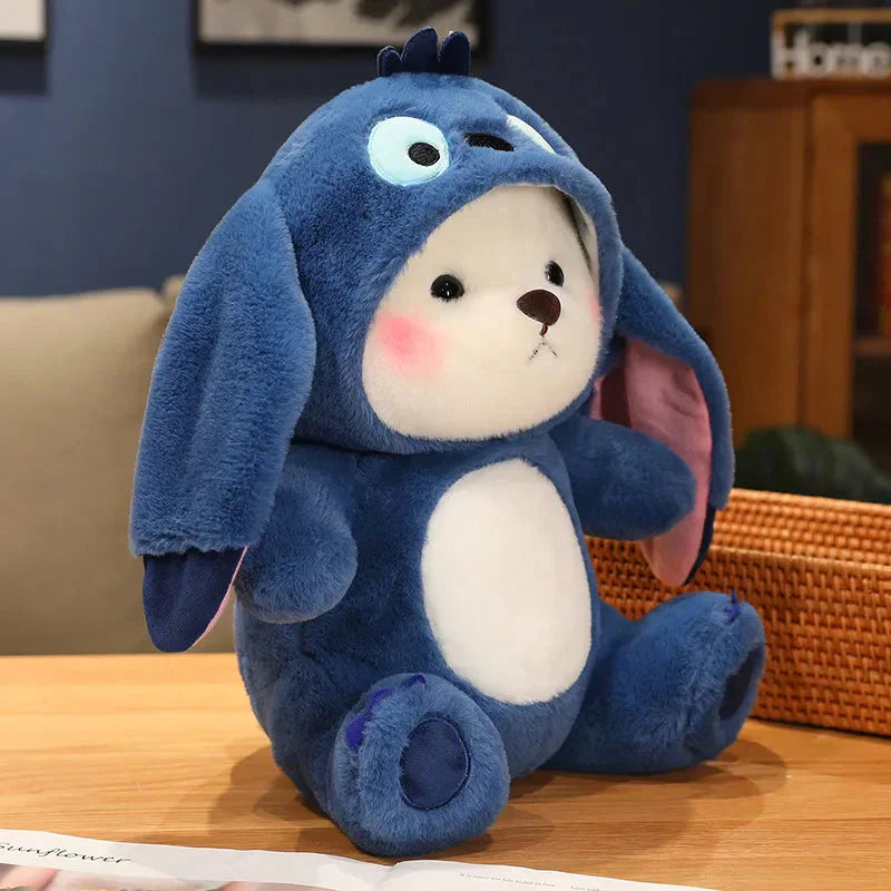 Maliben | Fluffy White Bear Donkey Outfit Plushie