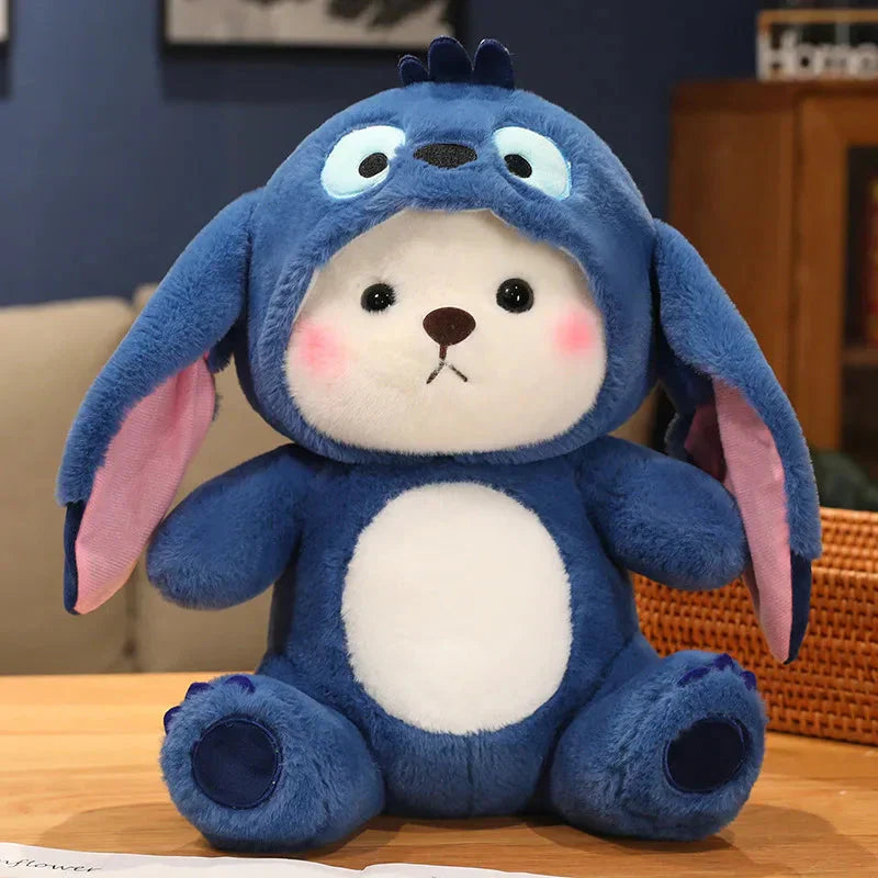 Maliben | Fluffy White Bear Donkey Outfit Plushie