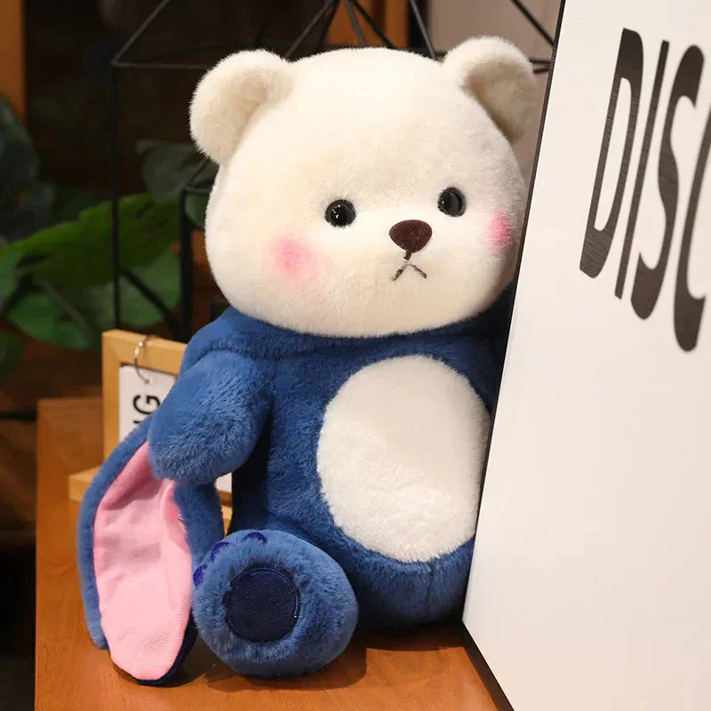 Maliben | Fluffy White Bear Donkey Outfit Plushie