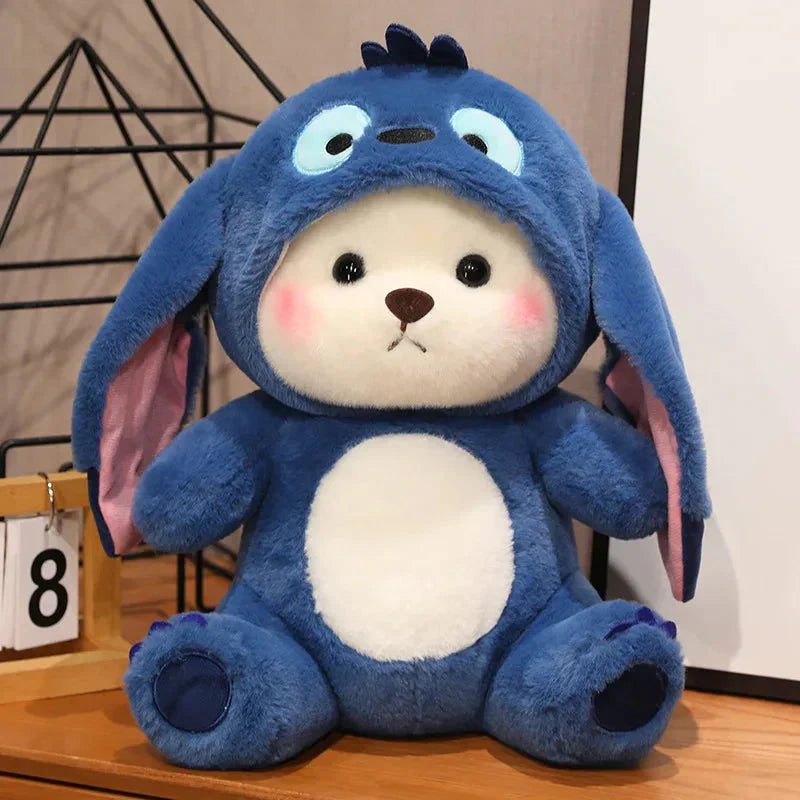 Maliben | Fluffy White Bear Donkey Outfit Plushie