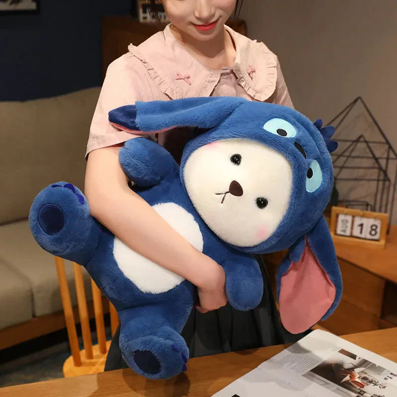 Maliben | Fluffy White Bear Donkey Outfit Plushie