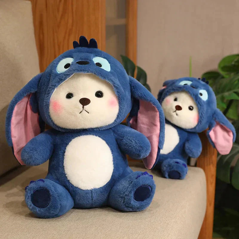 Maliben | Fluffy White Bear Donkey Outfit Plushie