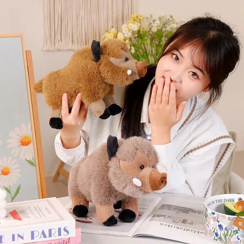 Maliben | Fluffy Wild Boar Plushie Soft Toy