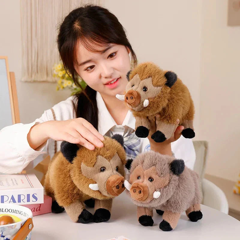 Maliben | Fluffy Wild Boar Plushie Soft Toy