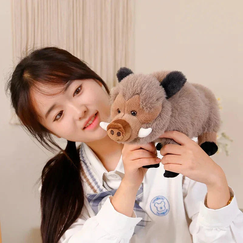 Maliben | Fluffy Wild Boar Plushie Soft Toy