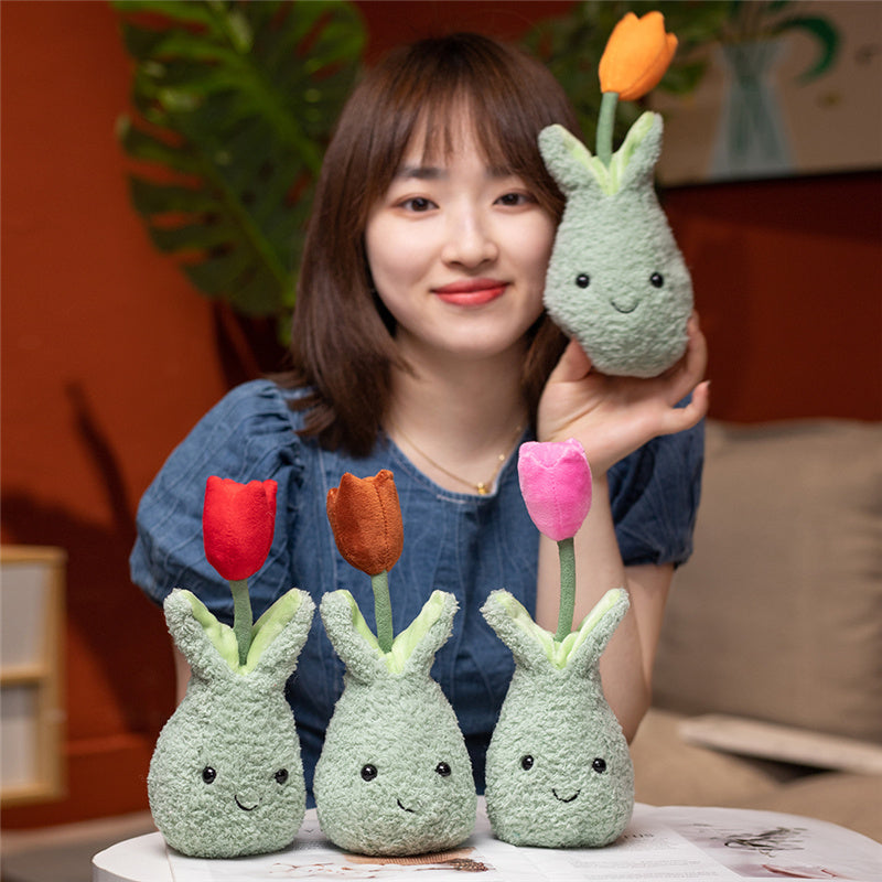 Maliben | Friendly Cuddly Tulip 22cm Flower Pot Plushie Collection