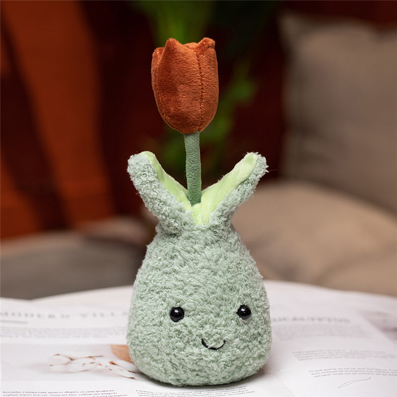 Maliben | Friendly Cuddly Tulip 22cm Flower Pot Plushie Collection