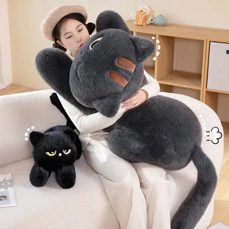 Maliben | Giant Black Grey Cat Plushies