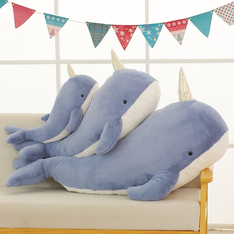 Maliben | Giant Blue Pink Narwhal Plushies