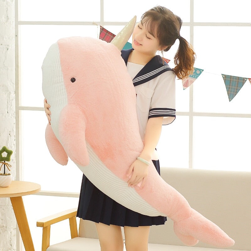 Maliben | Giant Blue Pink Narwhal Plushies