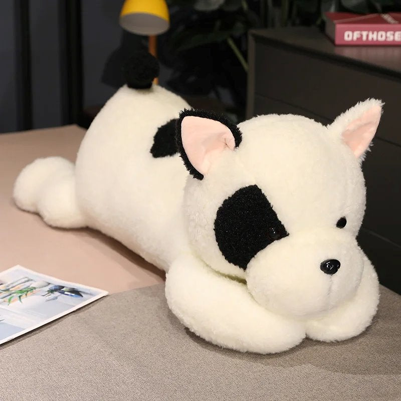 Maliben | Giant Fluffy Spotty White Black Dog Plushie